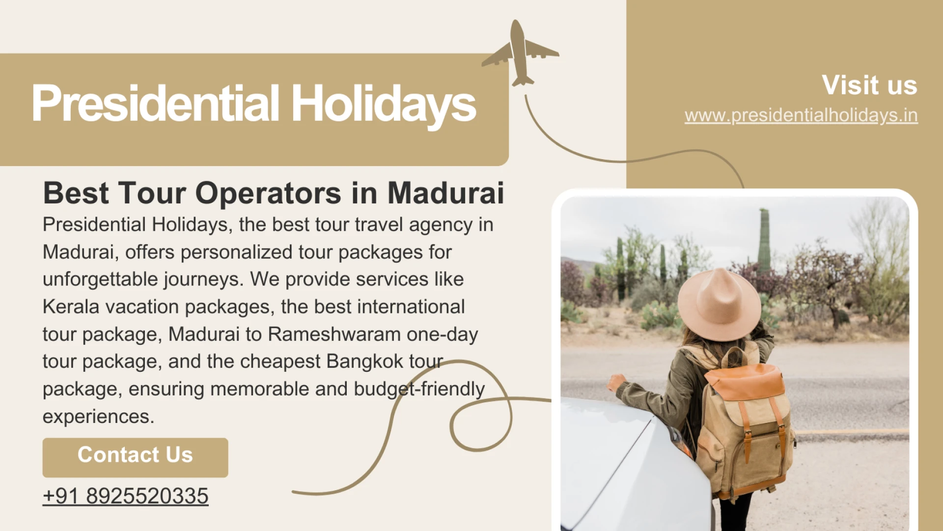 Explore the Best Tour Packages with Presidential Holidays-Best Tour Travel Agency in Madurai