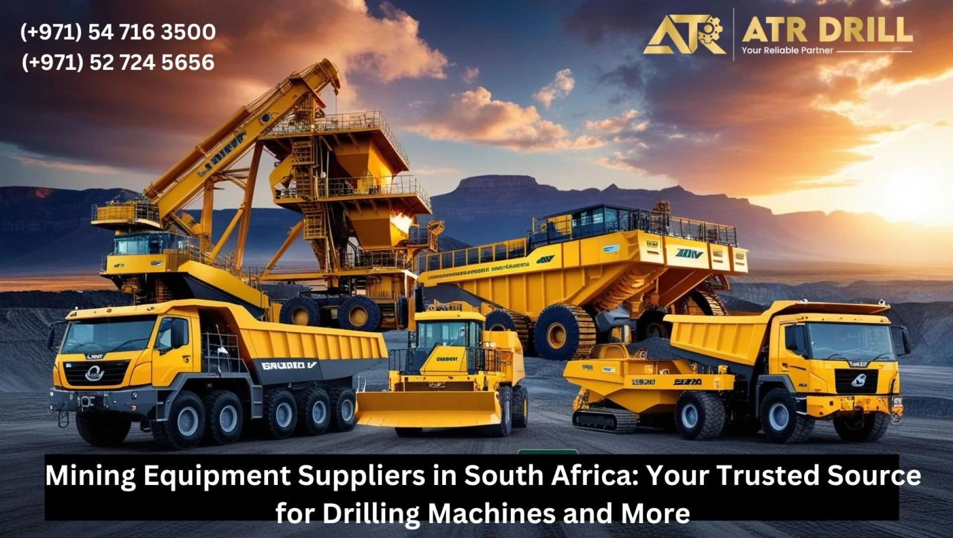 Mining Equipment Suppliers in South Africa: Your Trusted Source for Drilling Machines and More