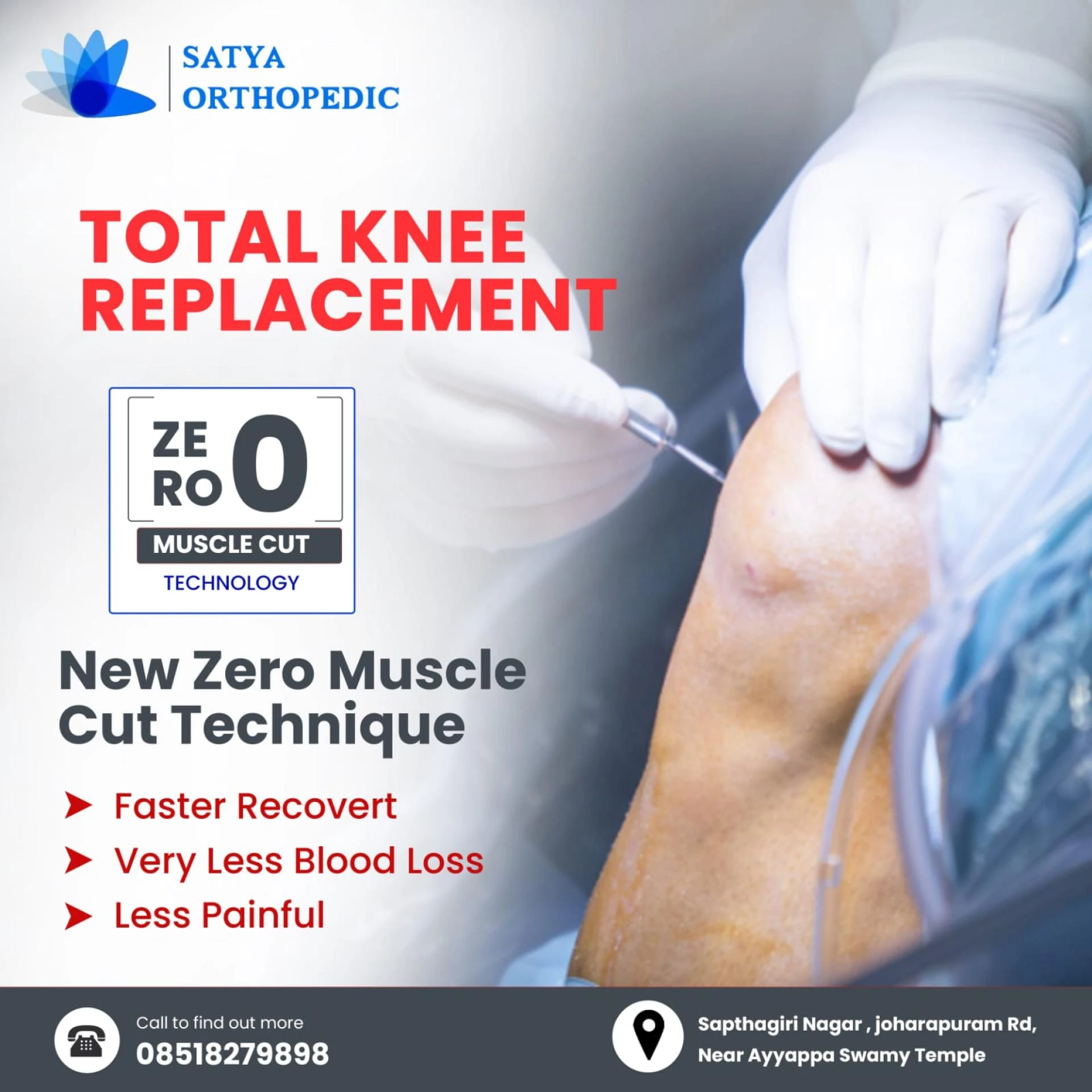Advance Robotic Knee Surgeon in Kurnool | Dr. Y. Hari Prasad Reddy at Sri Sai Satya Hospital