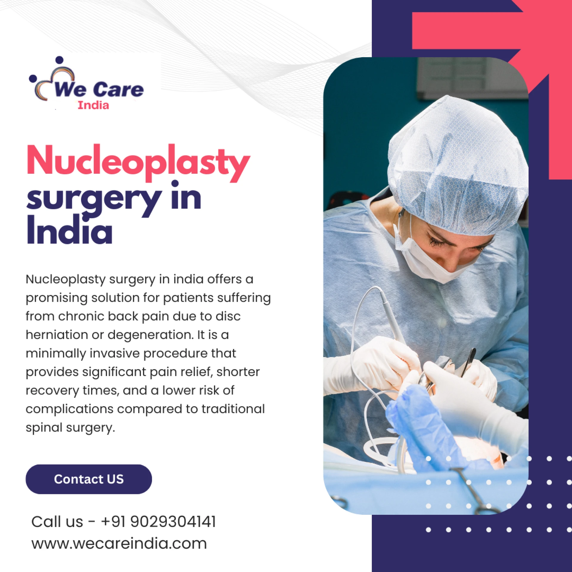 Nucleoplasty Surgery in India: A Comprehensive Guide by We Care India