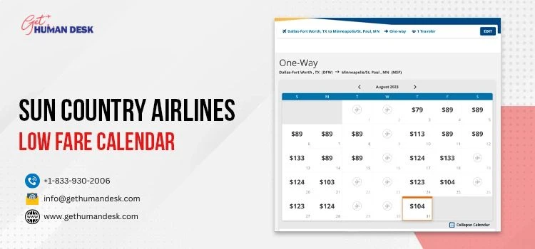 Explore Incredible Deals with the Sun Country Low Fare Calendar