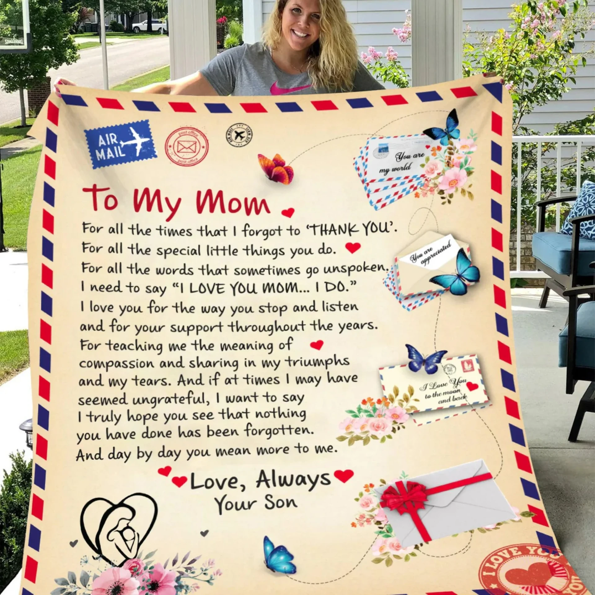 Blanket Gift Mom – Beautiful Cozy And Personalized Comfort