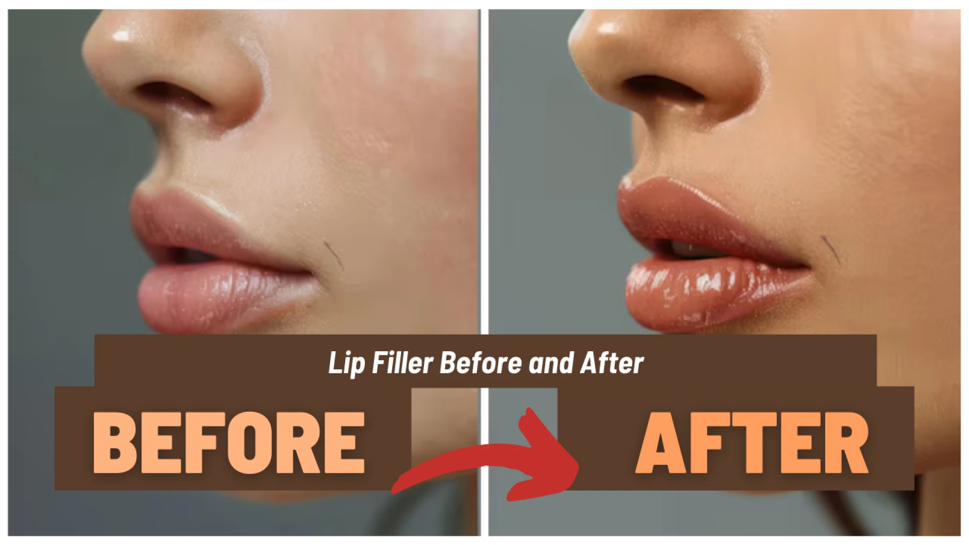 Lip Filler Before and After