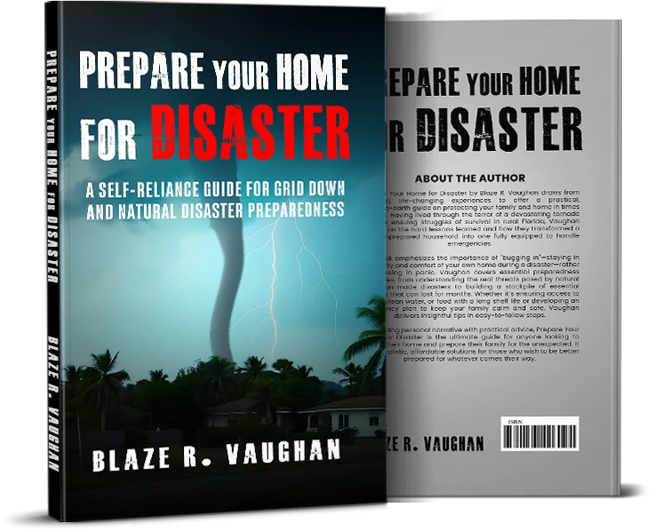 Prepare Your Home for Disaster Book by Author Blaze Vaughan Helps You Build Self-Reliance