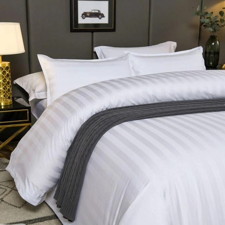 Transform Your Bedroom with the Stripe Duvet Cover Set Comfort, & Style