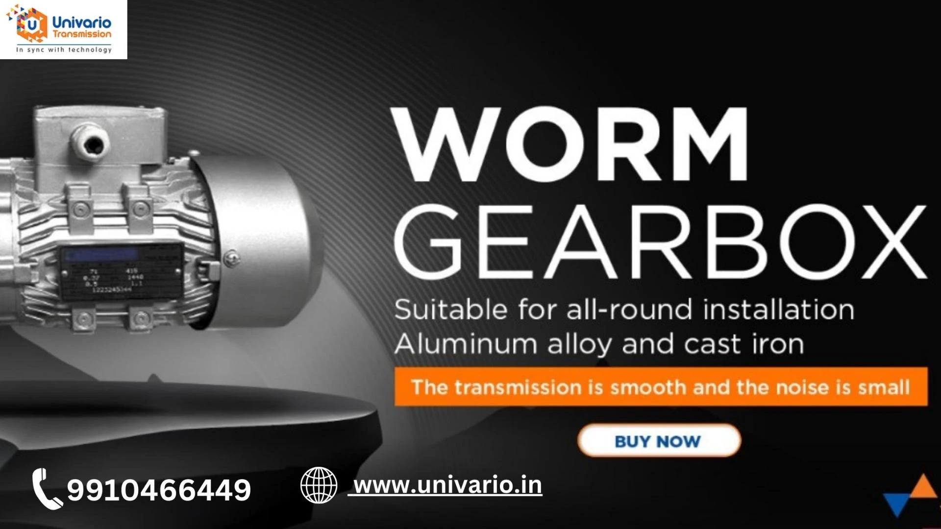 Univario Transmission: India’s Top Supplier of Efficient Worm Gear Reducers