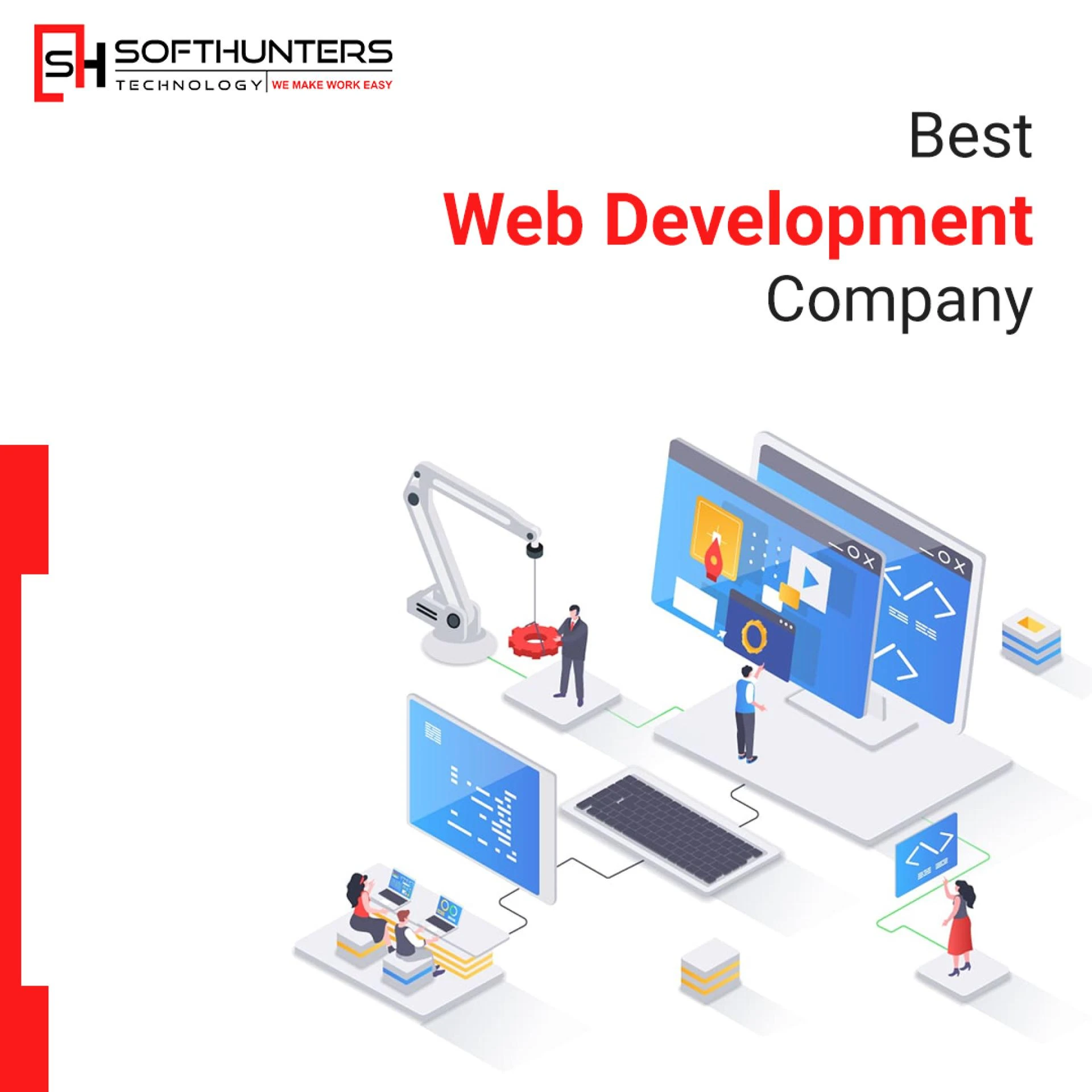 Best Web Development Services in Jaipur | Custom Solutions by Softhunters