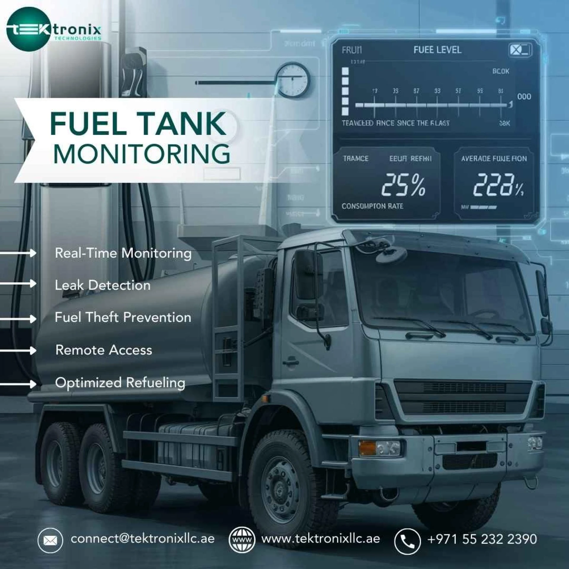 Fuel Tank Monitoring and Fleet Management Systems Integration – UAE 