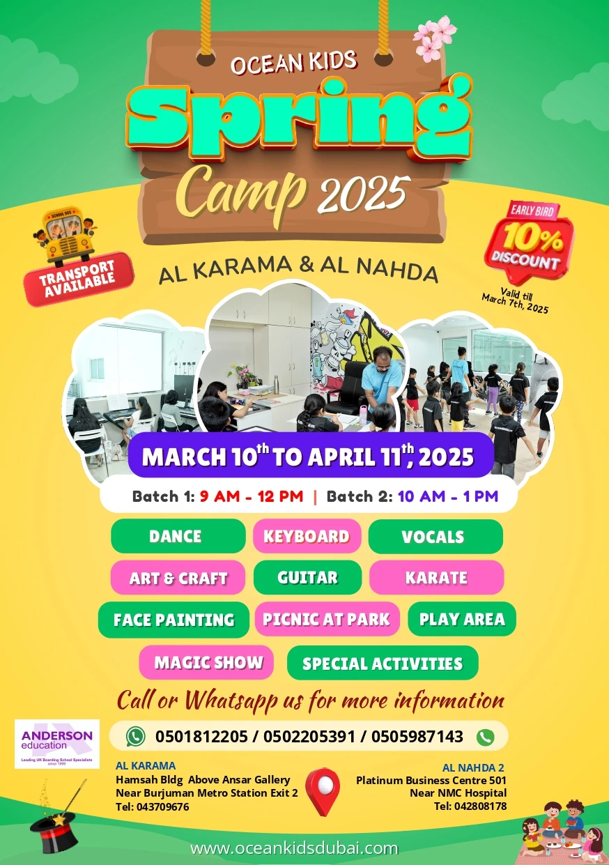 Spring Holiday Camps: The Best Experience Dubai Children could have