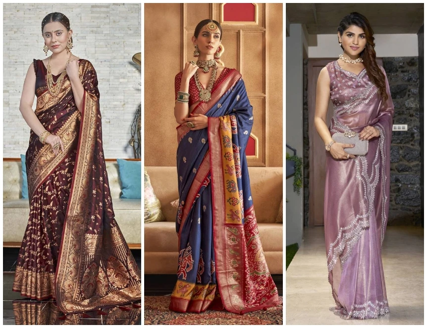 Shine Bright This Festive Season with Silk Sarees