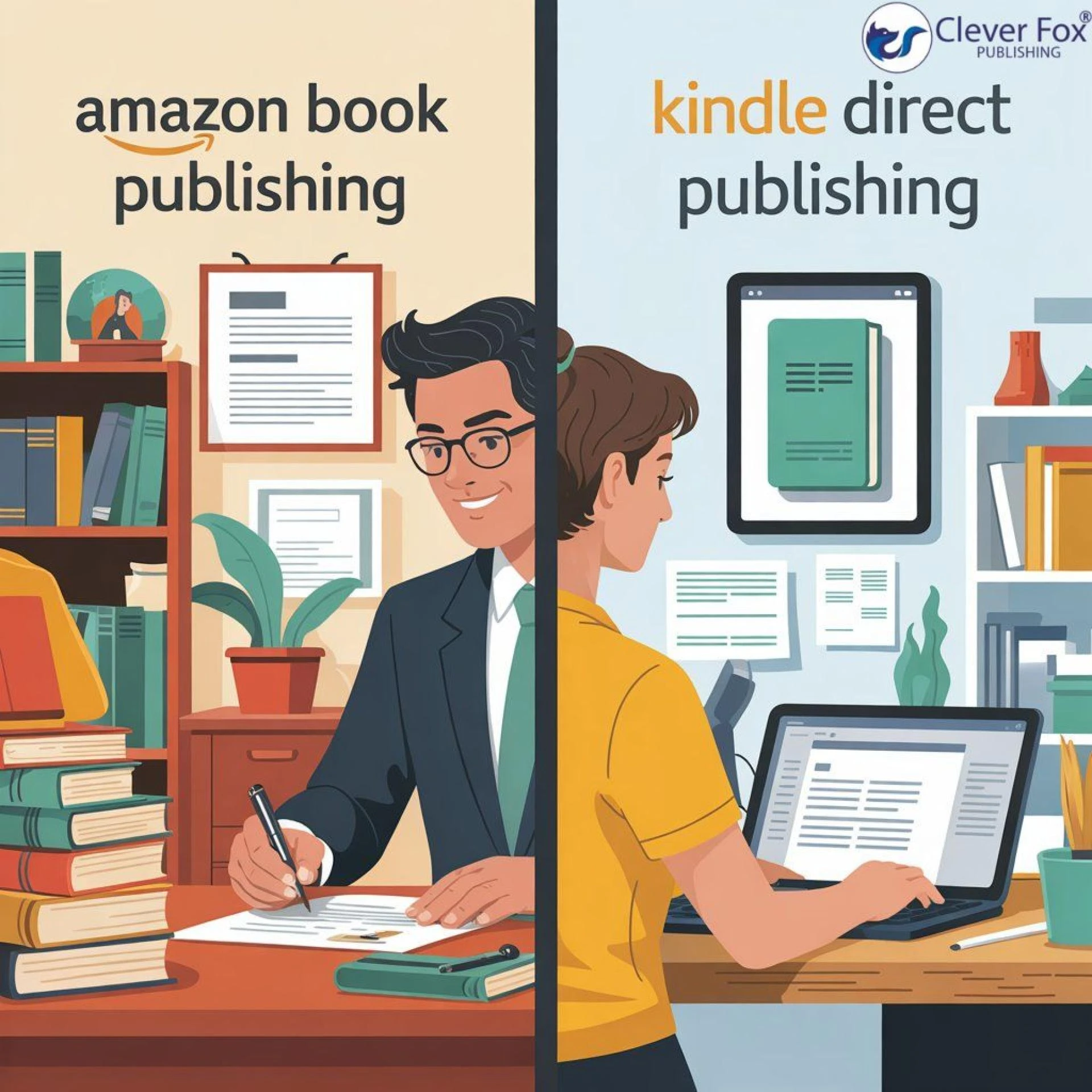 Amazon Book Publishing versus Kindle Self-Publishing: Advantages, Disadvantages, and the Best Option