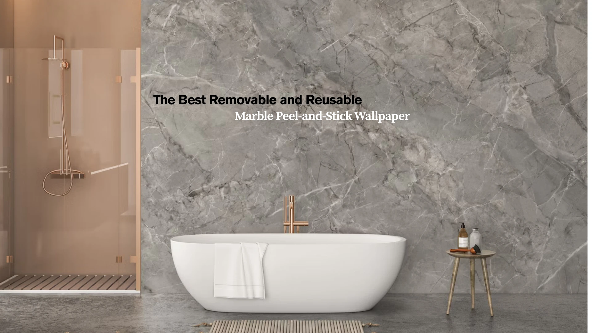 The Best Removable and Reusable Marble Peel-and-Stick Wallpaper