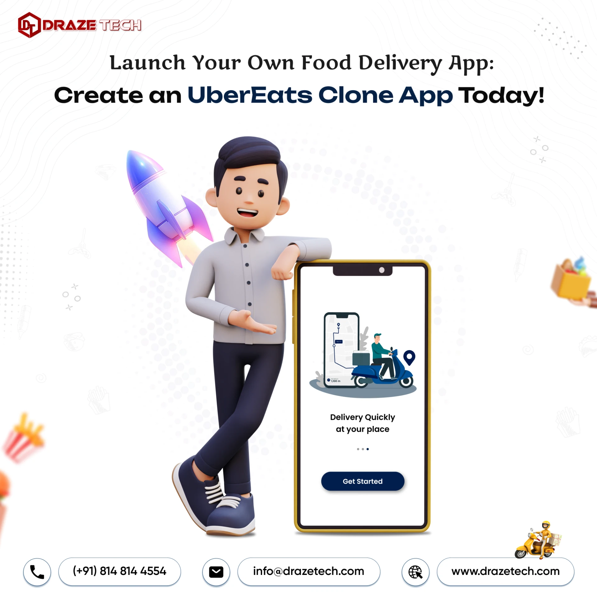 Launch Your Own Food Delivery Empire: Create an UberEats Clone App Today!