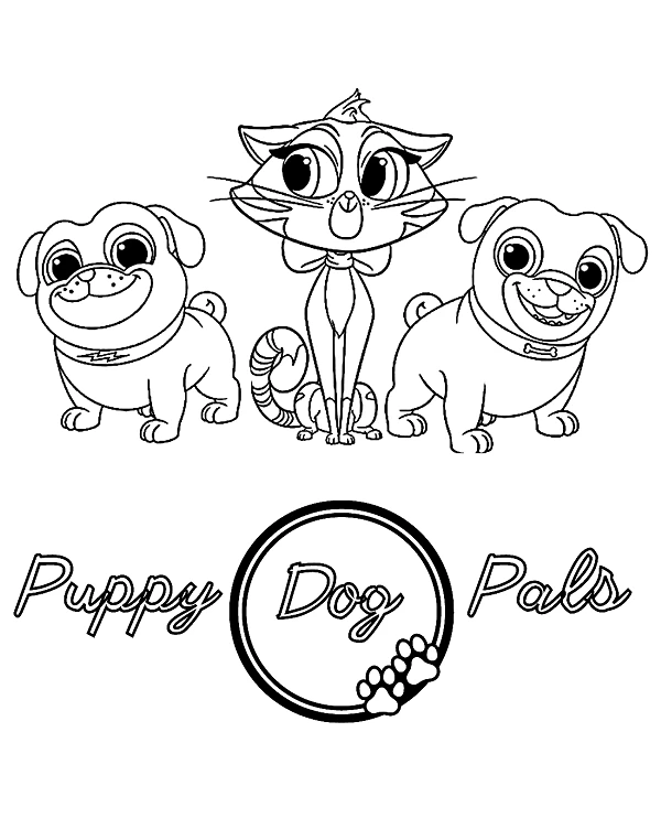 Bingo and Rolly Free Coloring Pages Printable For Kids!