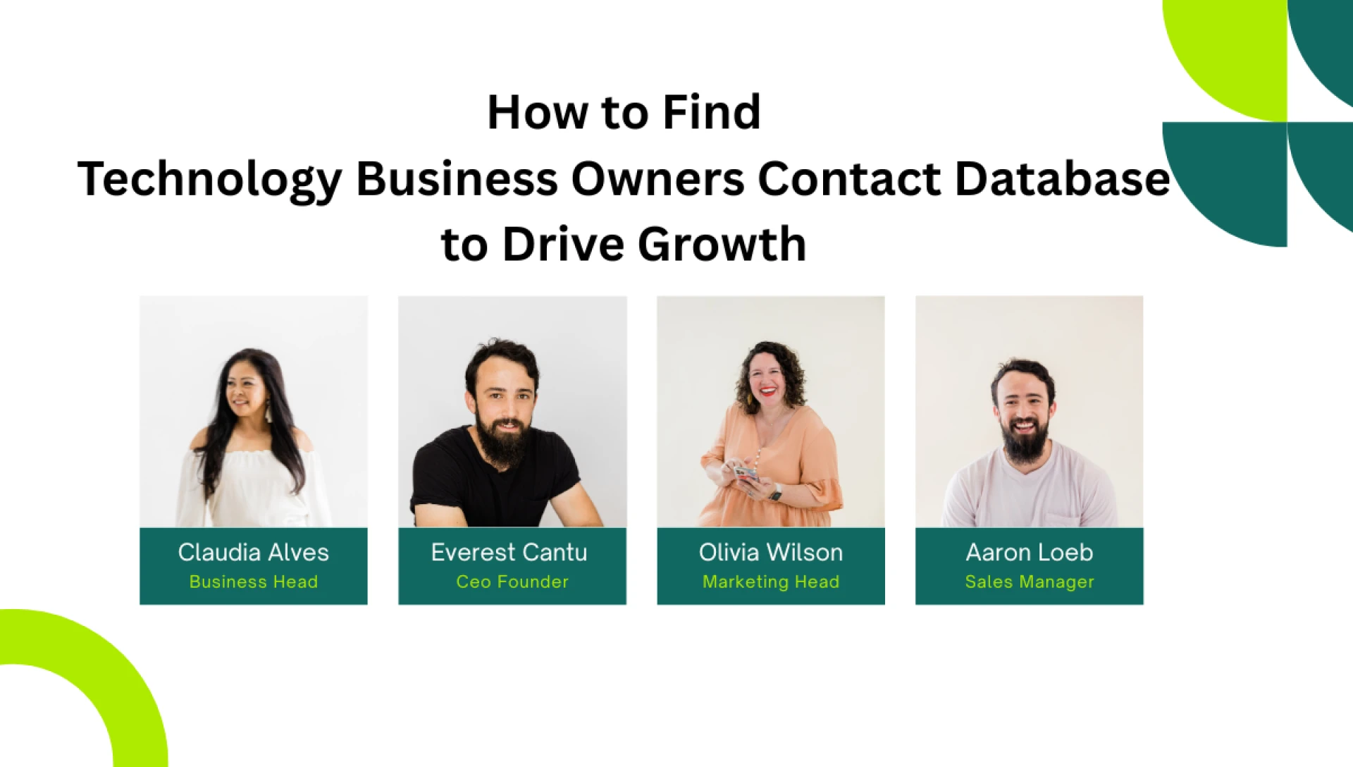 How to Find Technology Business Owners Contact Database to Drive Growth