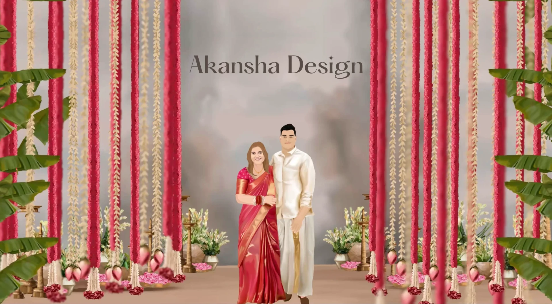 Floral Fantasy in Digital Wedding Invitations: A Blooming Blend of Nature and Romance
