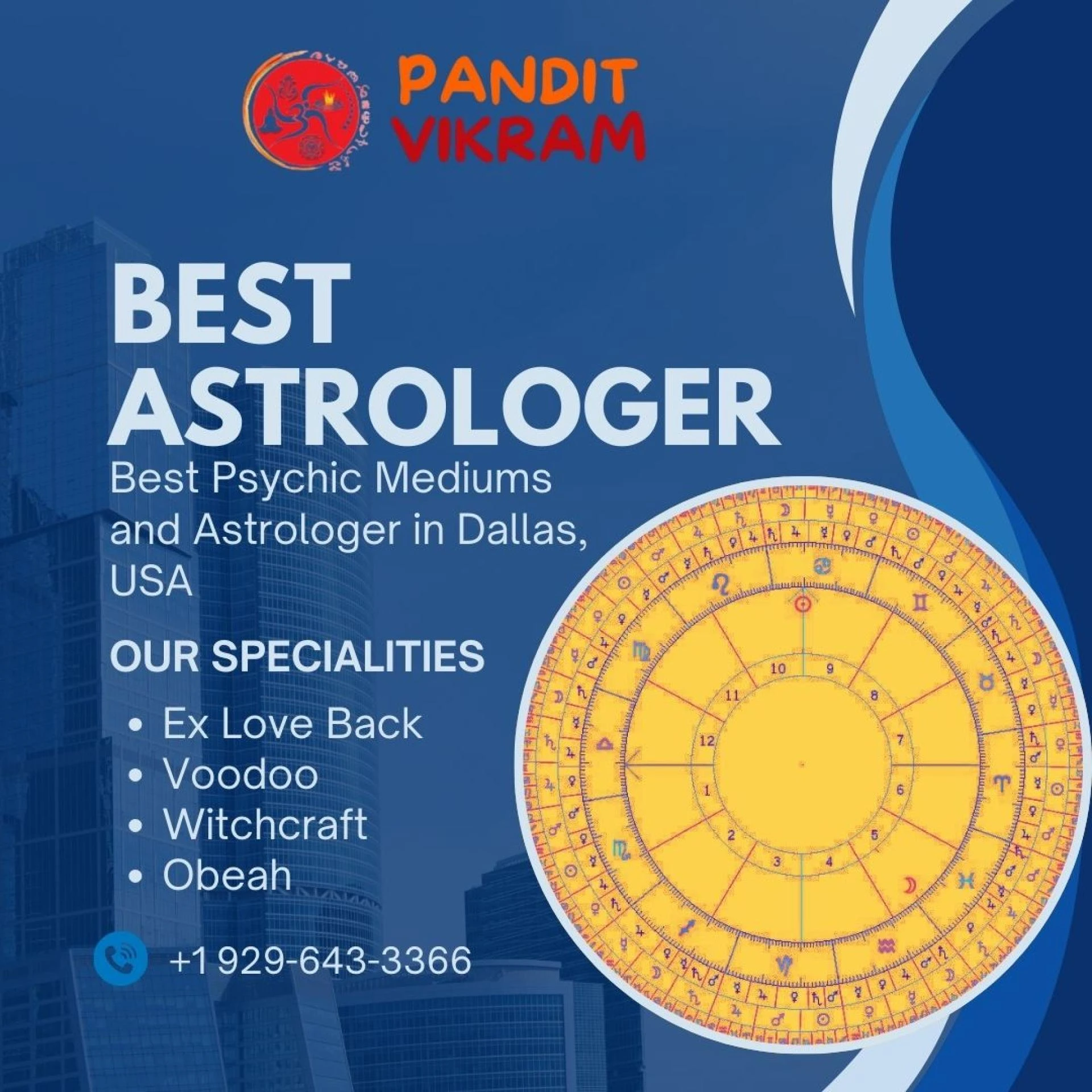 Famous Astrologer in Dallas: Pandit Vikram Ji’s Accurate Predictions & Remedies