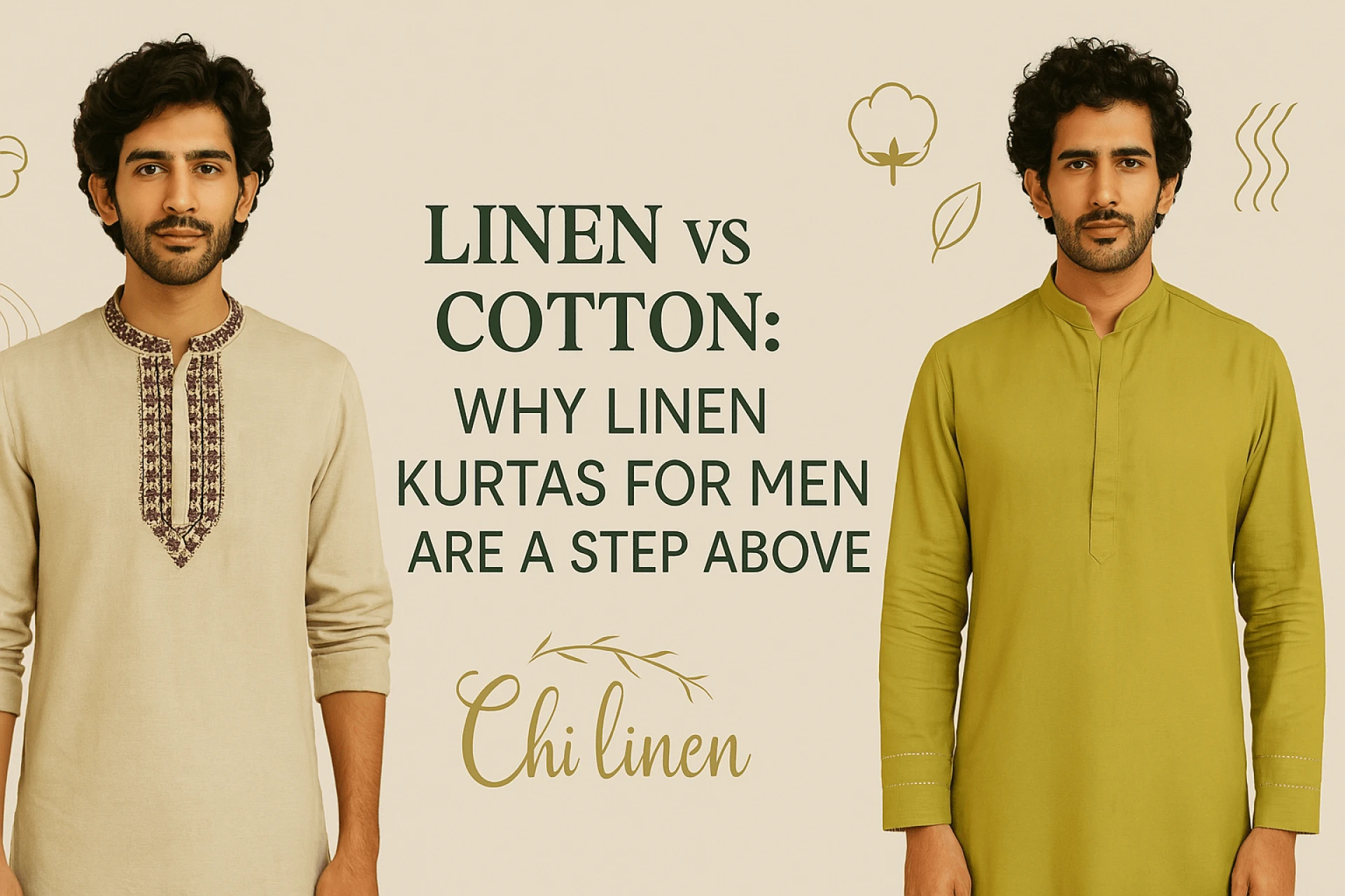 Linen vs Cotton: Why Linen Kurtas for Men Are a Step Above