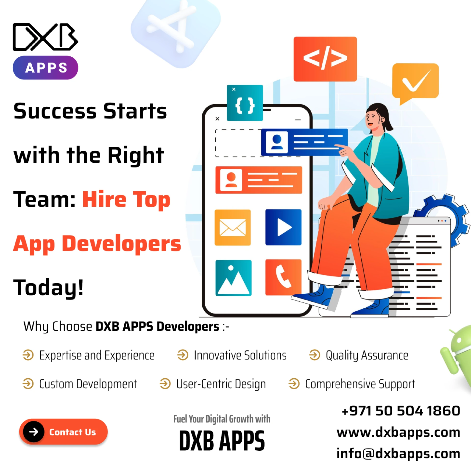 DXB APPS offers clients high-end mobile app development Abu Dhabi