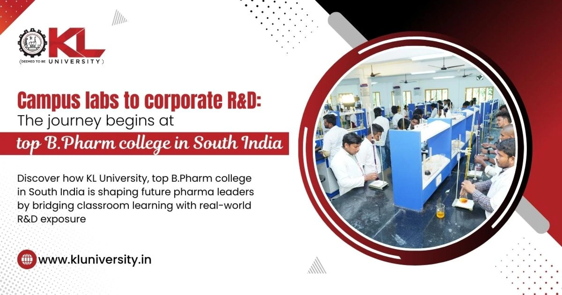 Campus labs to corporate R&D: The journey begins at top B.Pharm college in South India
