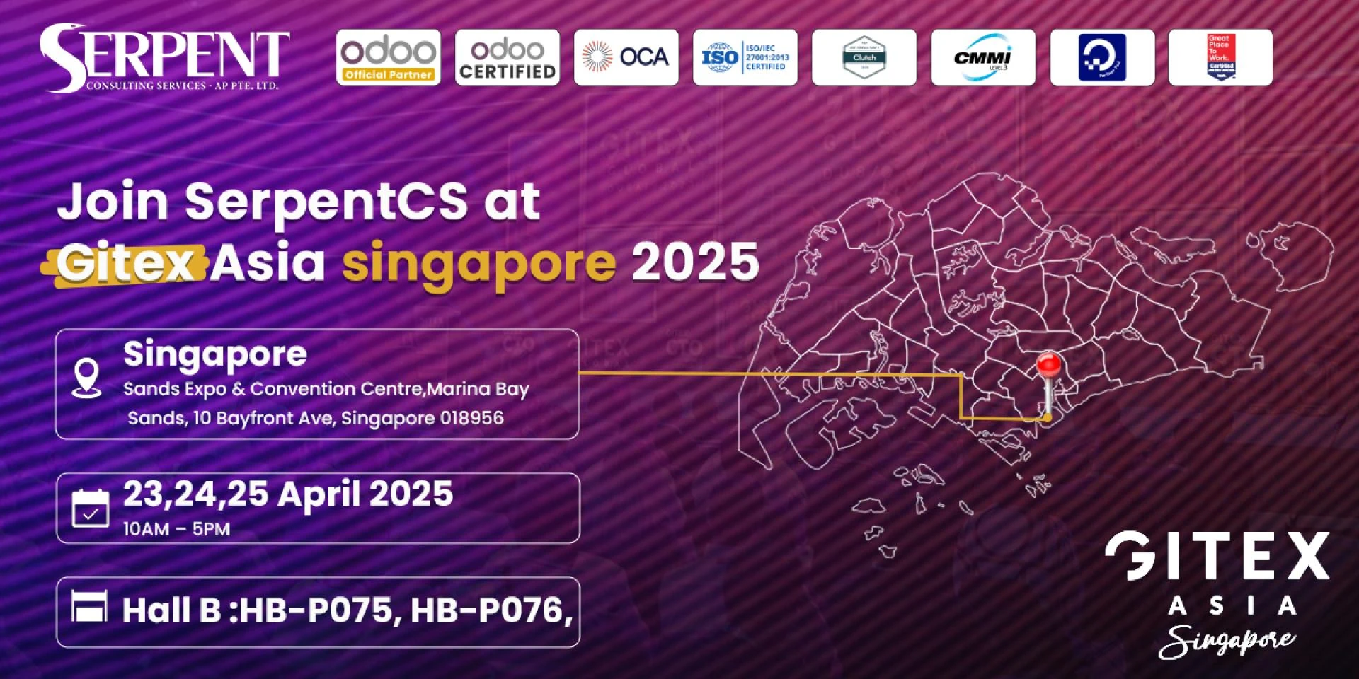 SerpentCS to Showcase Next-Level ERP Solutions at GITEX Asia Singapore 2025