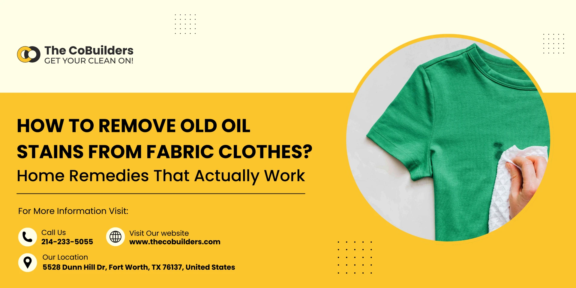 How to Remove Old Oil Stains from Fabric Clothes? Home Remedies That Actually Work