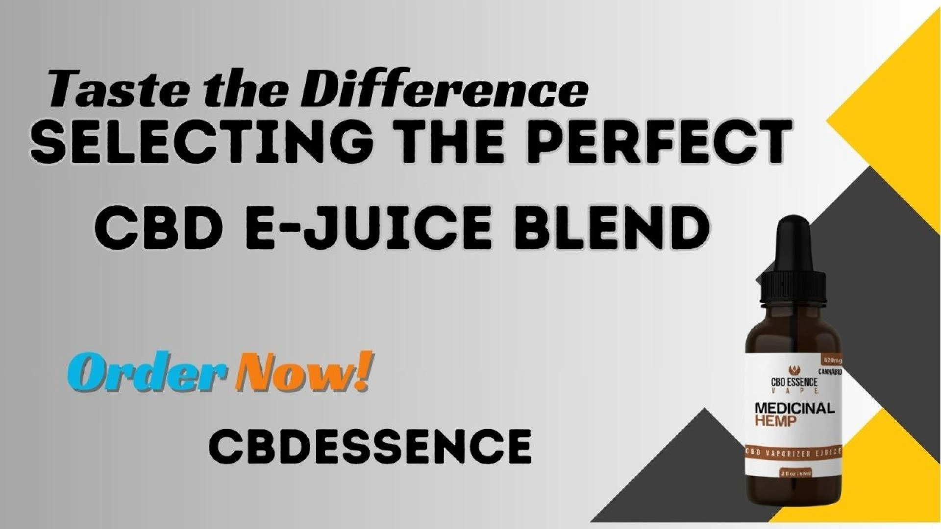Taste the Difference: Selecting the Perfect CBD E-Juice Blend