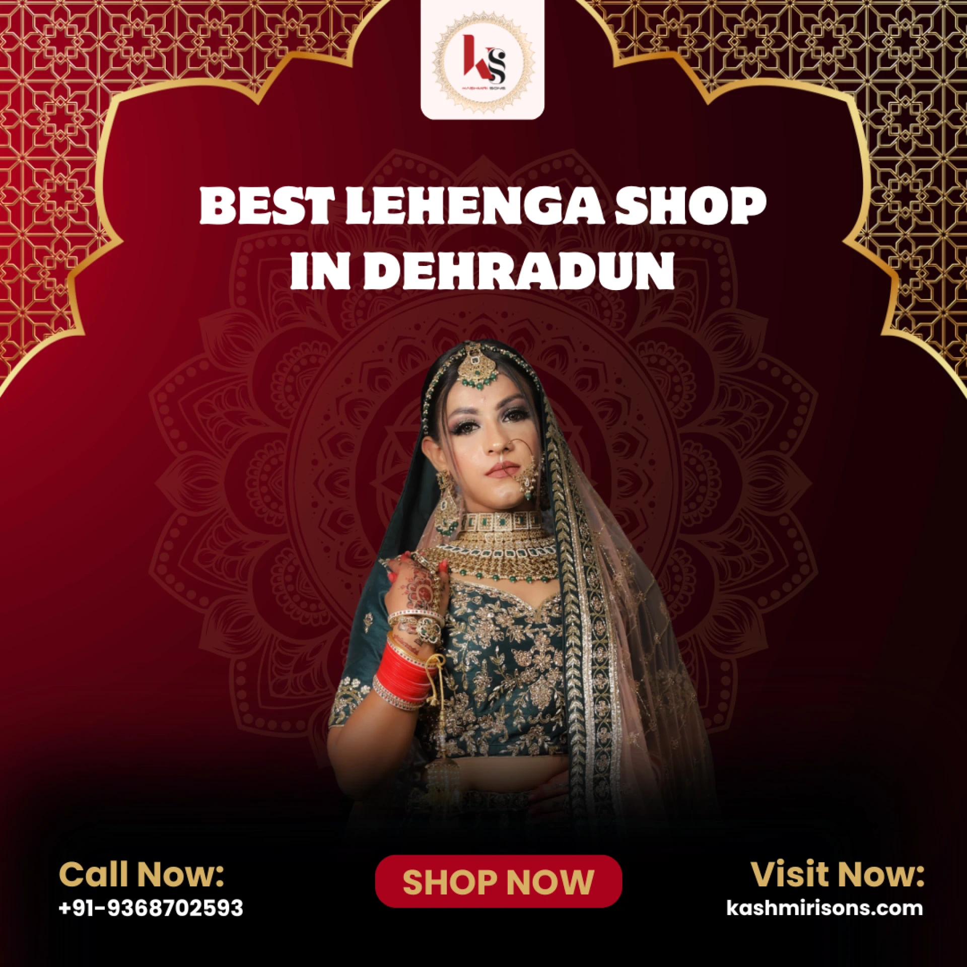 Find the Best Lehenga Shop in Dehradun for Brides – Kashmiri Sons