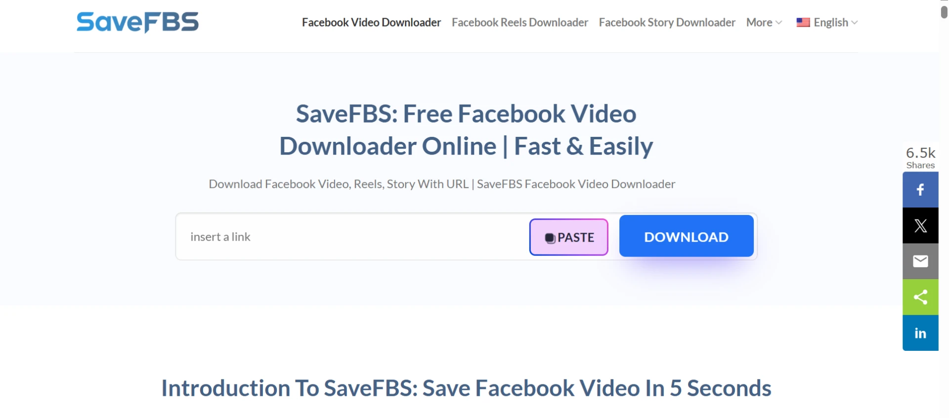 SaveFBS: The Simplest Way to Save Facebook Video
