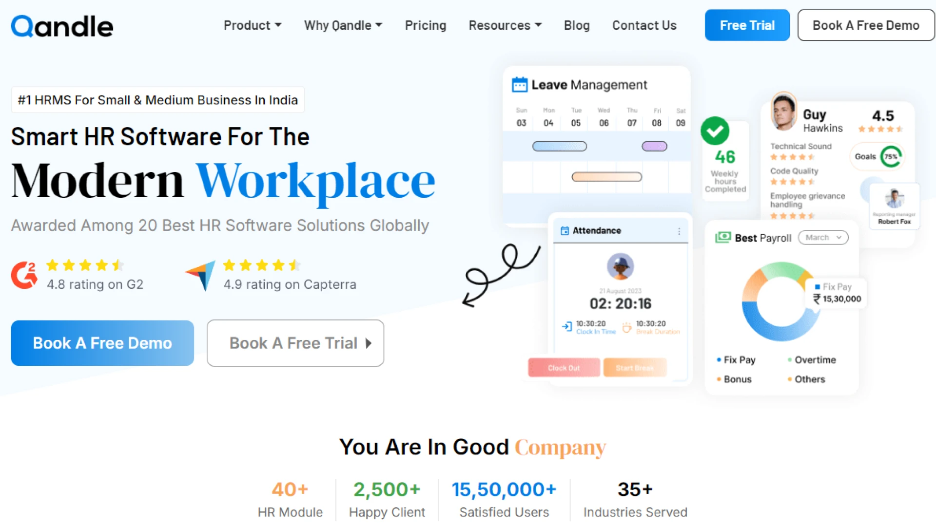 Simplify Workflows with Qandle’s HR and Payroll Software