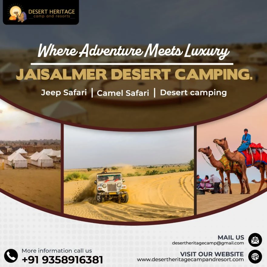 Deluxe, Luxury & AC Tents in Jaisalmer | Desert Heritage Camp