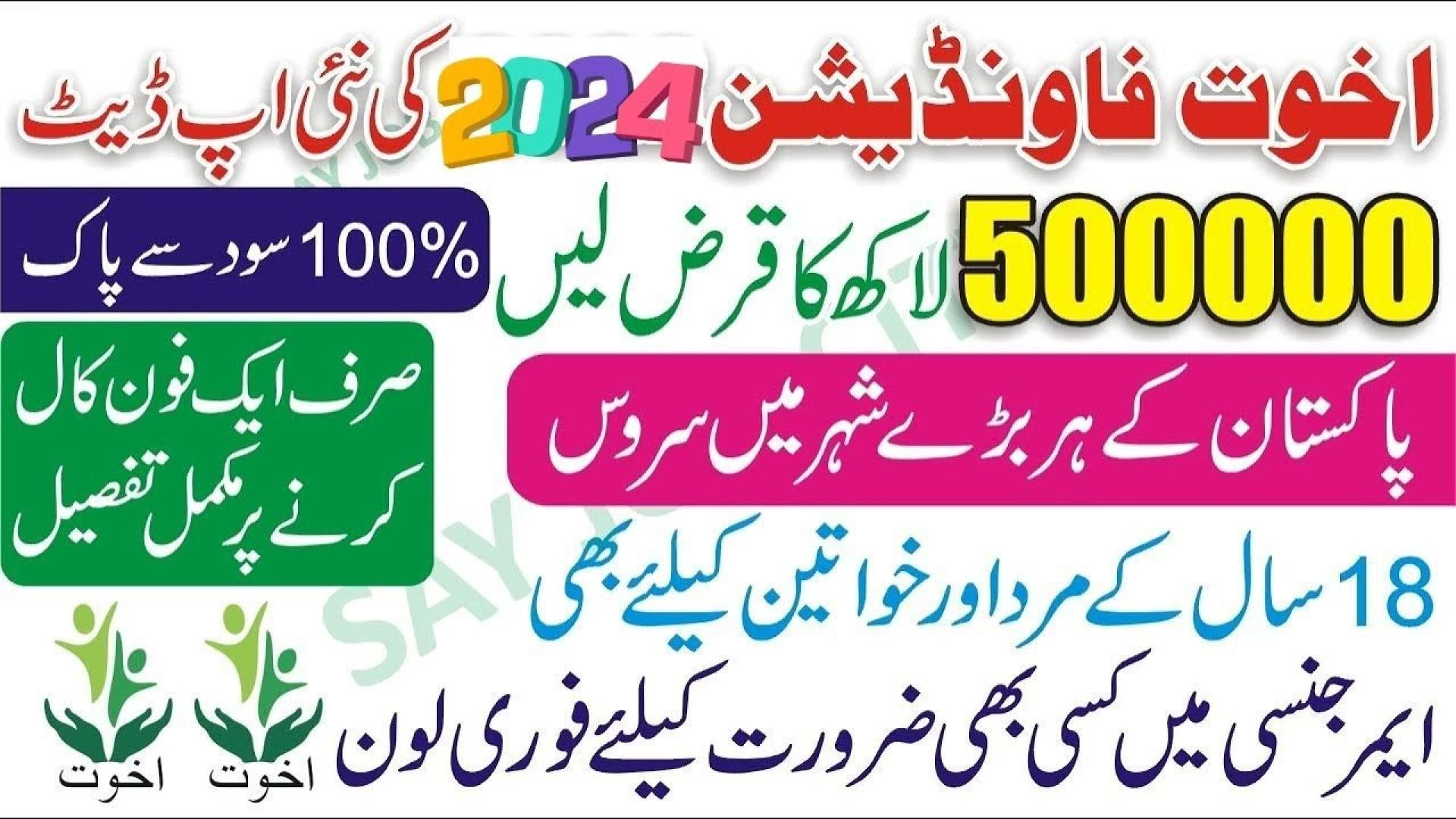 Akhuwat loan company head office helpline center 2025