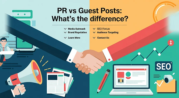 What is the difference between PR and Guest posts? 