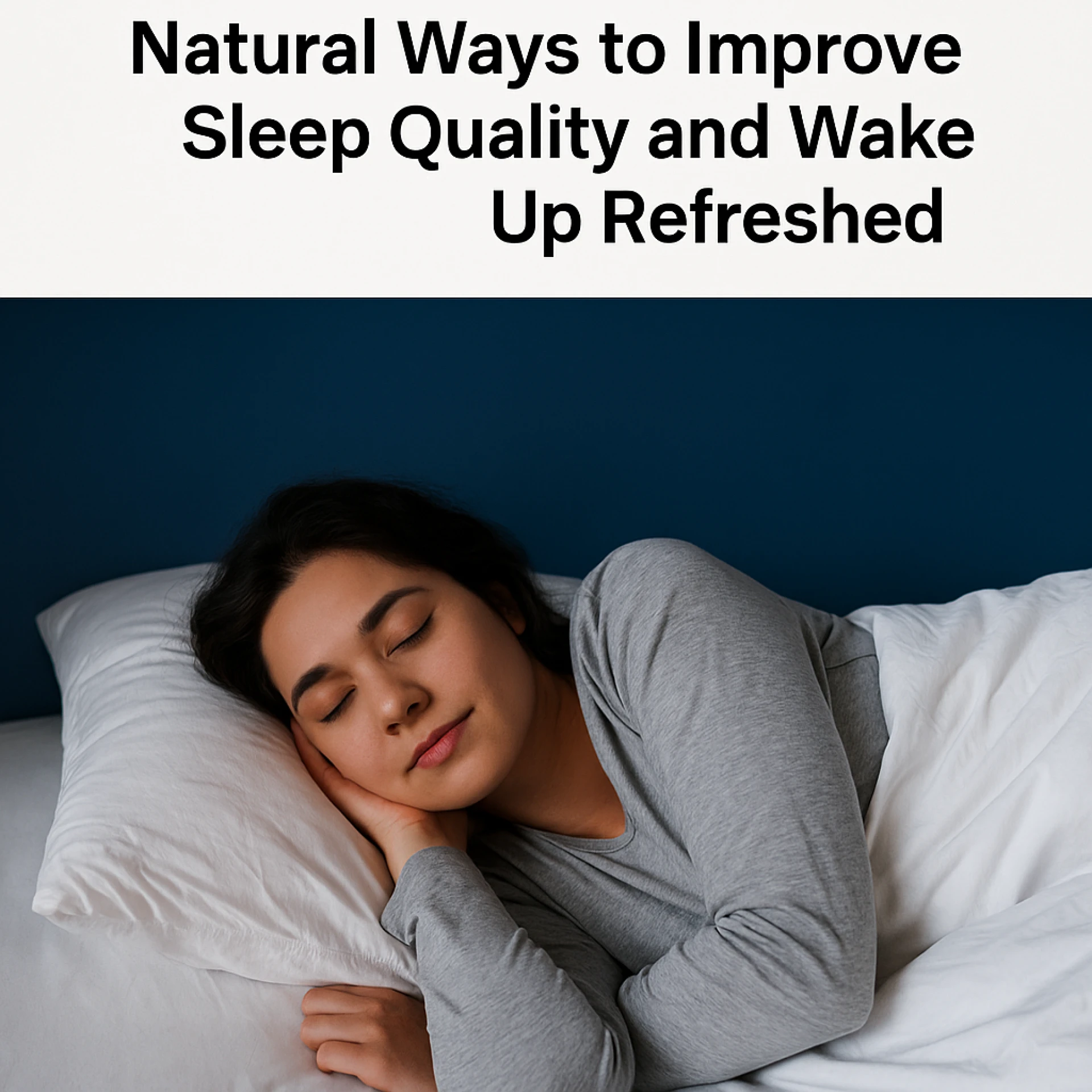 Natural Ways to Improve Sleep Quality and Wake Up Refreshed