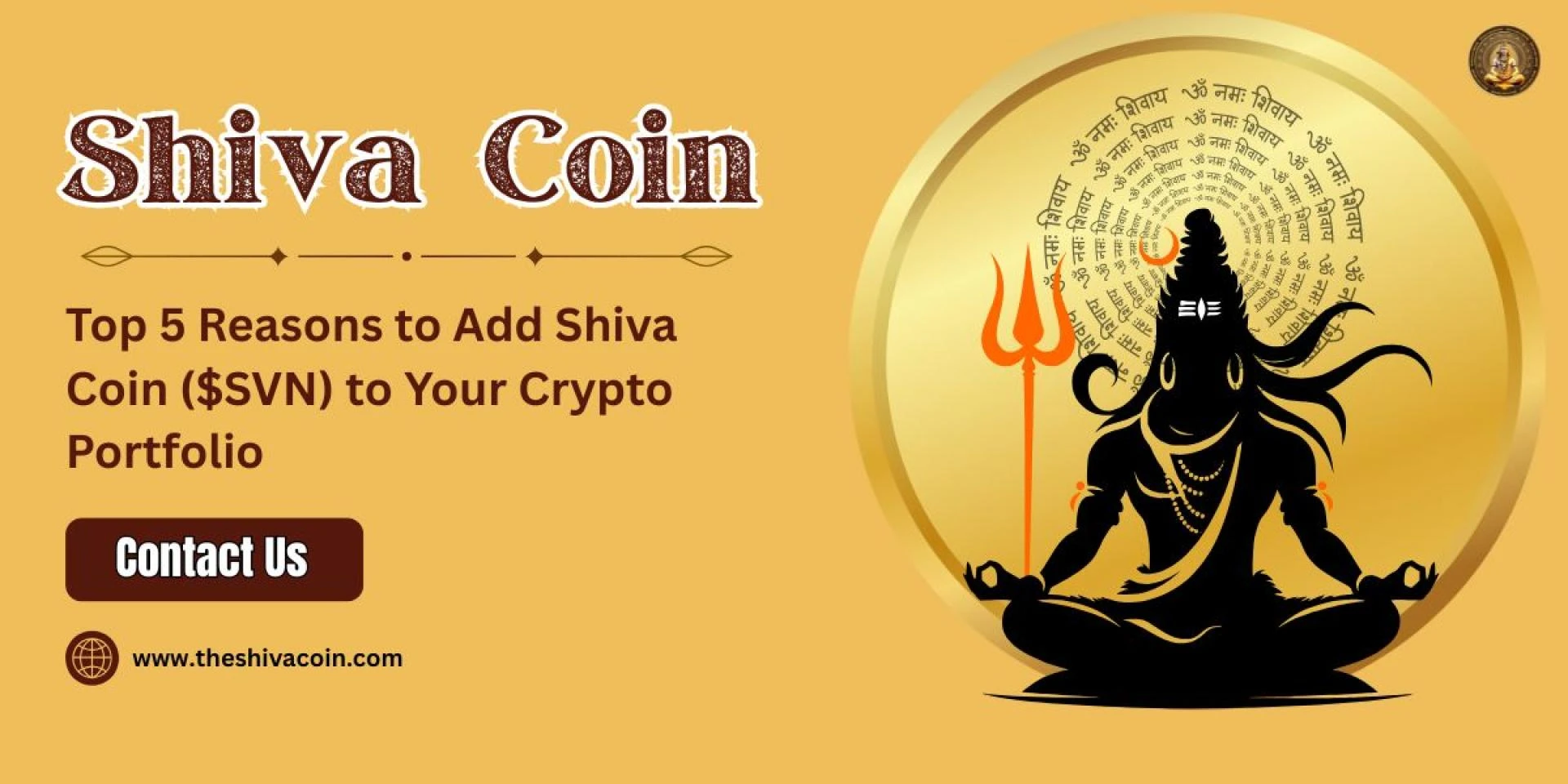 Top 5 Reasons to Add Shiva Coin ($SVN) to Your Crypto Portfolio