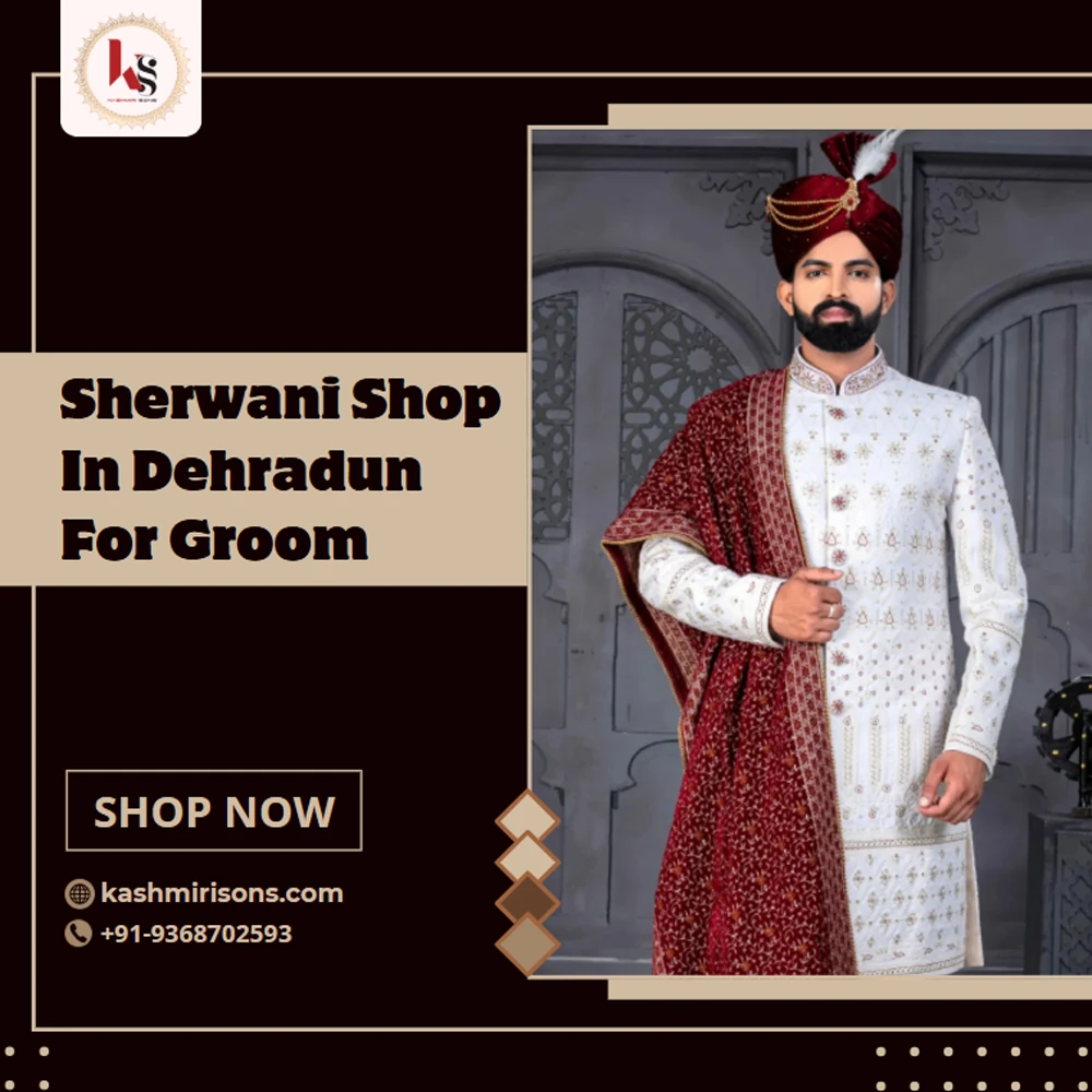 Where shop Can I rent a groom Sherwani in Dehradun