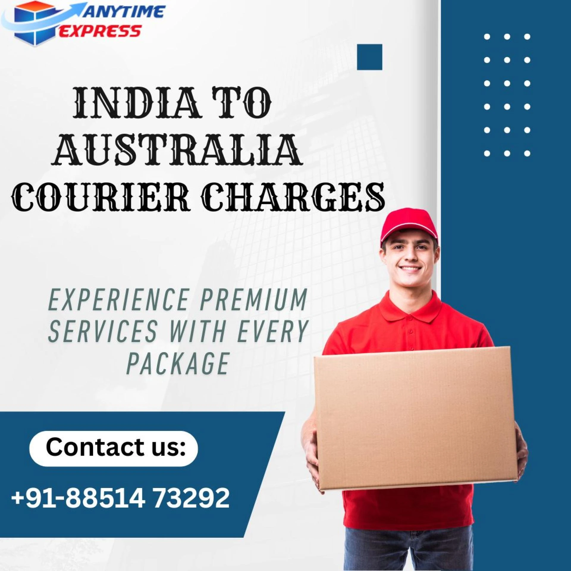 Delhi to Australia Courier Charges