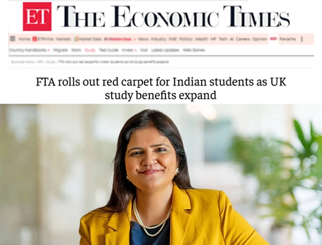 Featured in The Economic Times: The SmartMove2UK on How Indian Business Expansion Fuels UK Careers for Indian Graduates