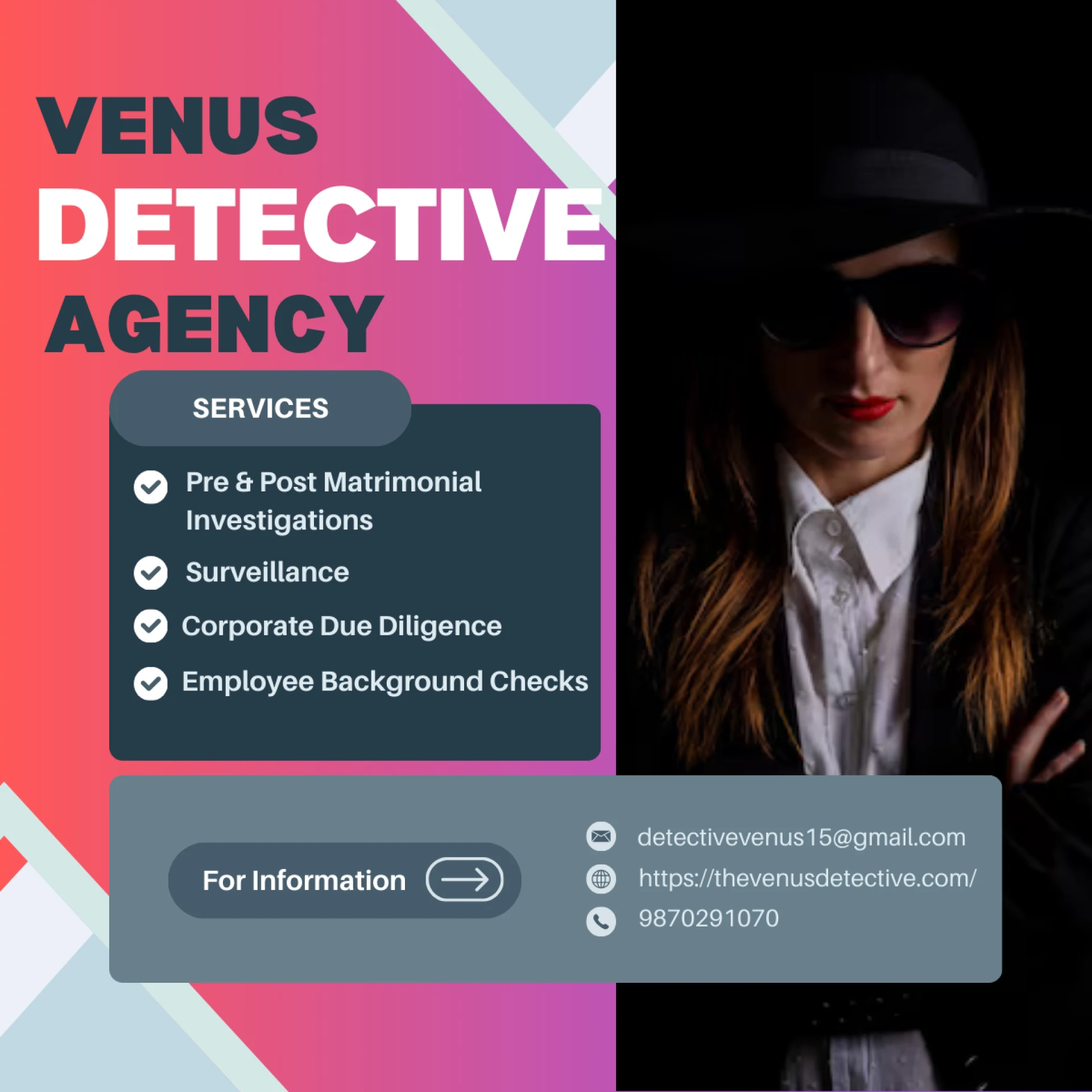 Venus Detective Agency: Best  private Detective agency in Delhi