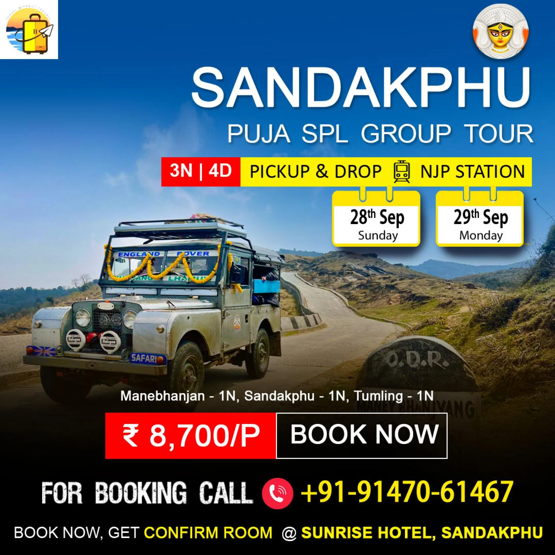 Sandakphu Land Rover Package Tour - Best Deal from Adorable Vacation 