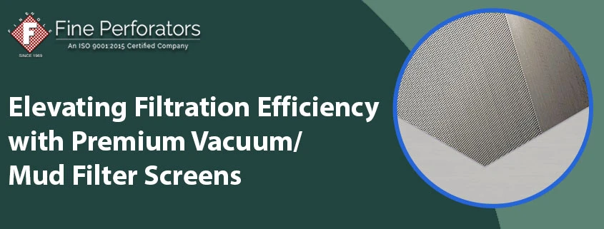 Elevating Filtration Efficiency with Premium Vacuum/Mud Filter Screens