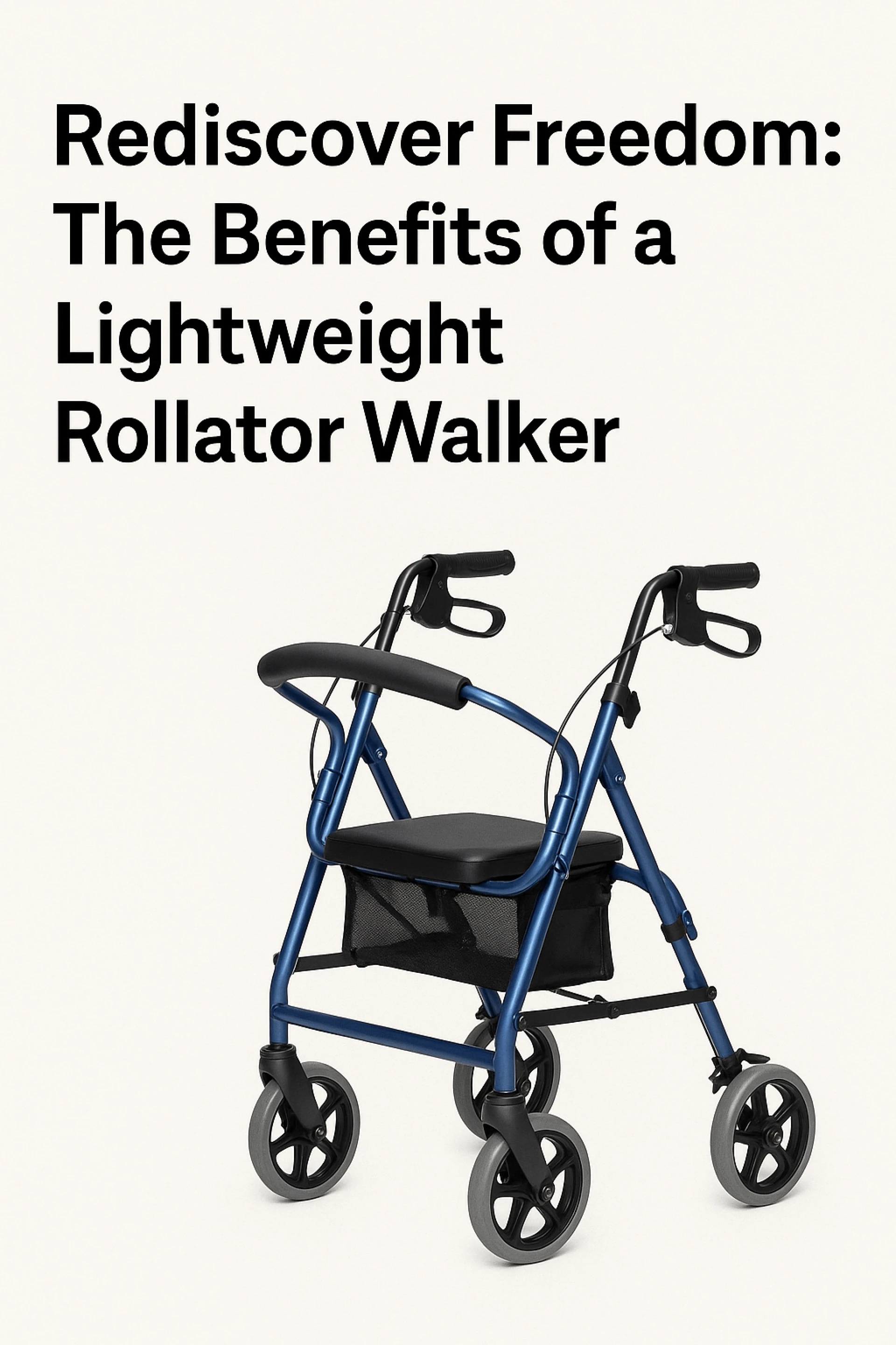 Rediscover Freedom: The Benefits of Lightweight Rollator Walkers for Enhanced Mobility
