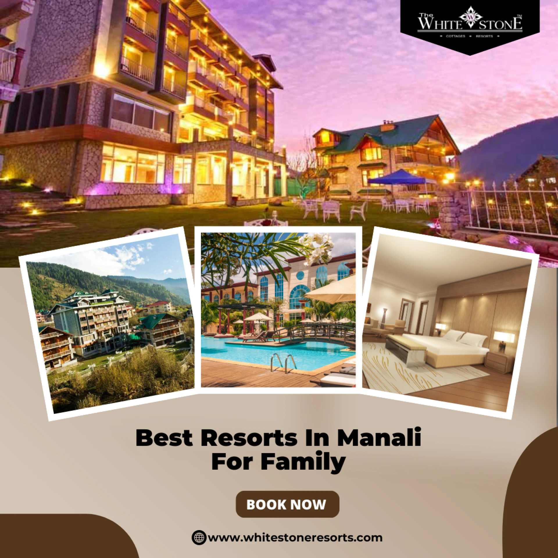 Which luxury resorts in Manali offer the best views of the mountains
