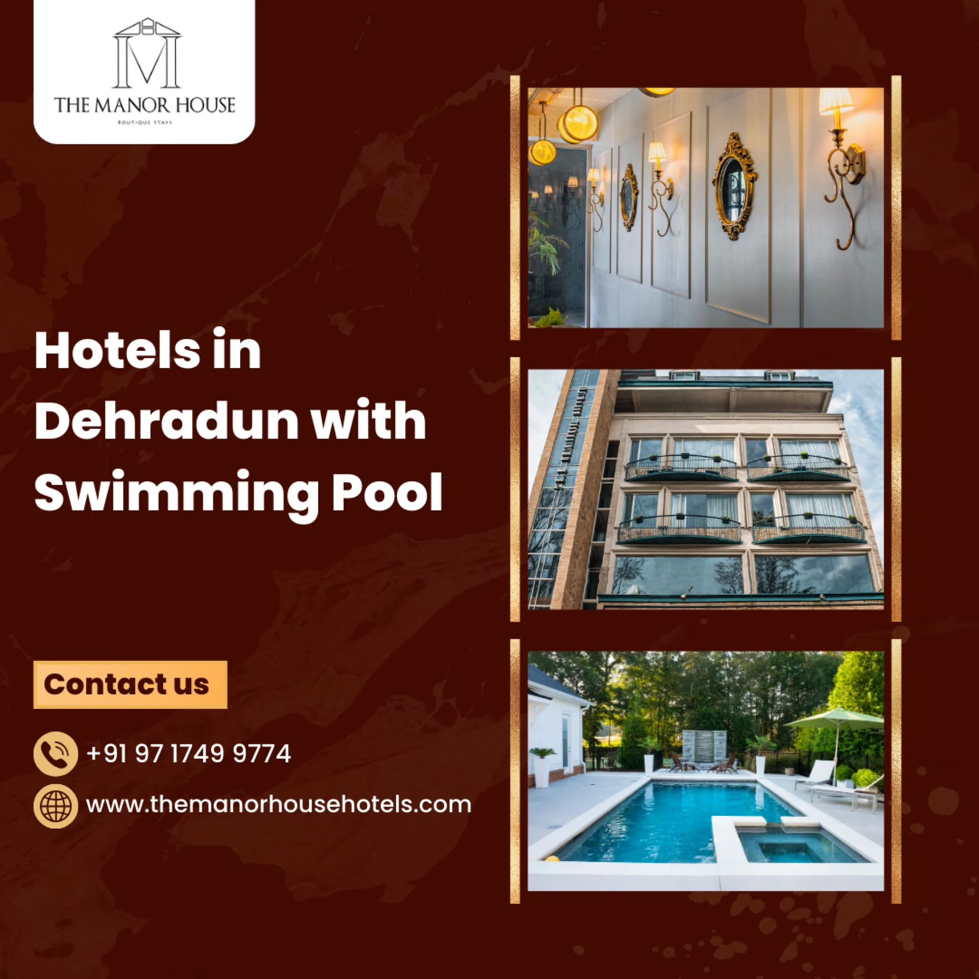 Where Can I book a resort in Dehradun with an swimming pool