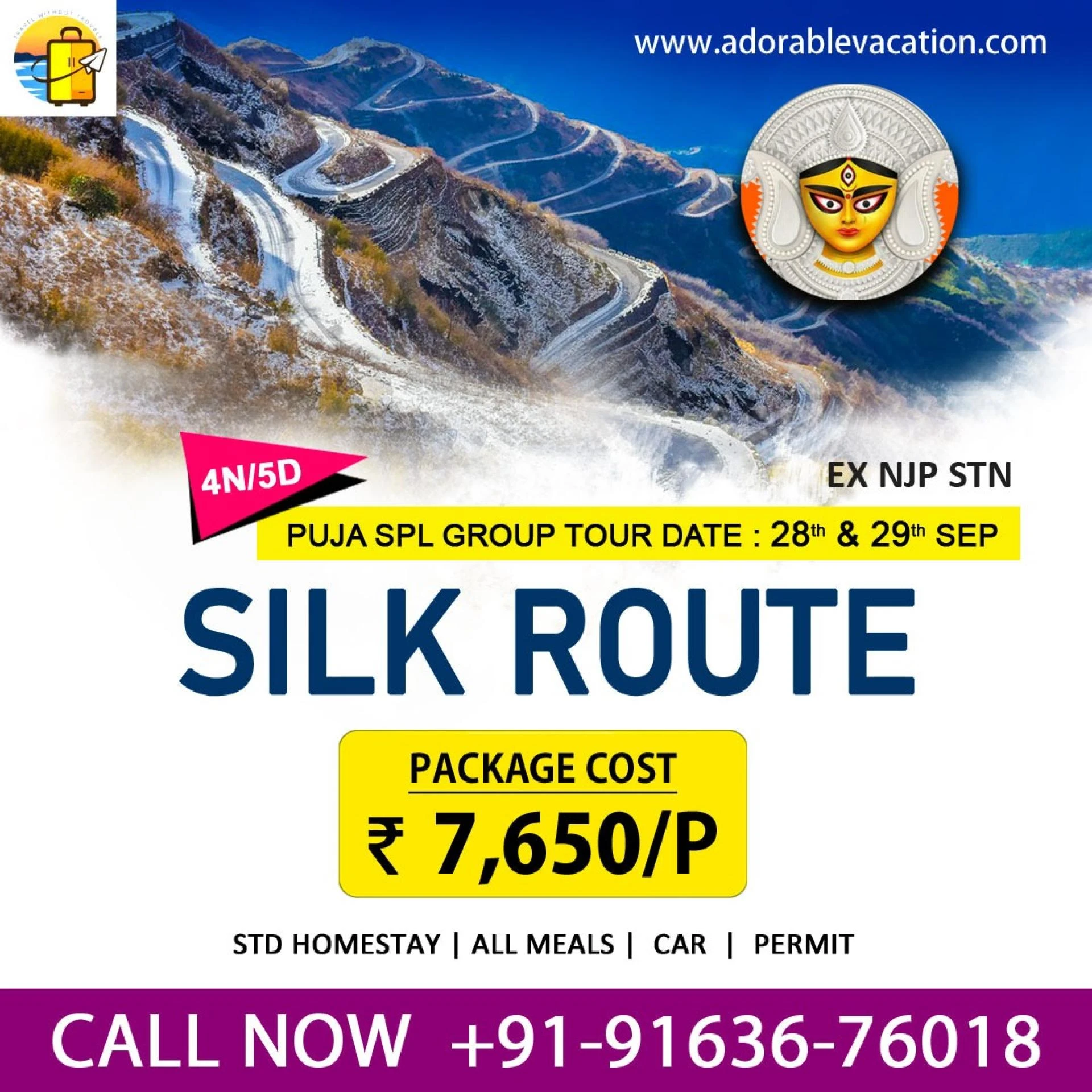 Silk Route Puja Special Package Tour 