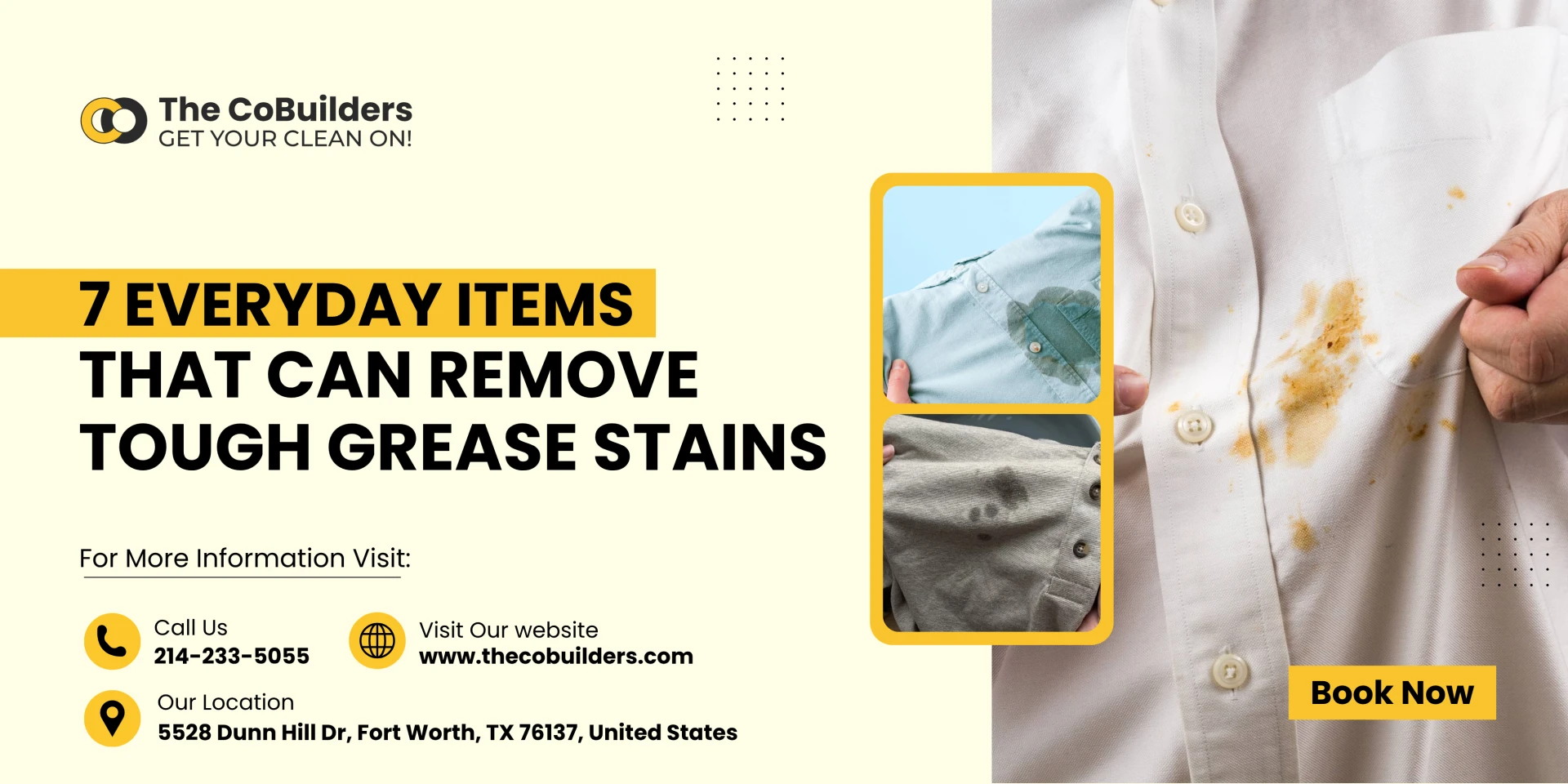 7 Everyday Items That Can Remove Tough Grease Stains