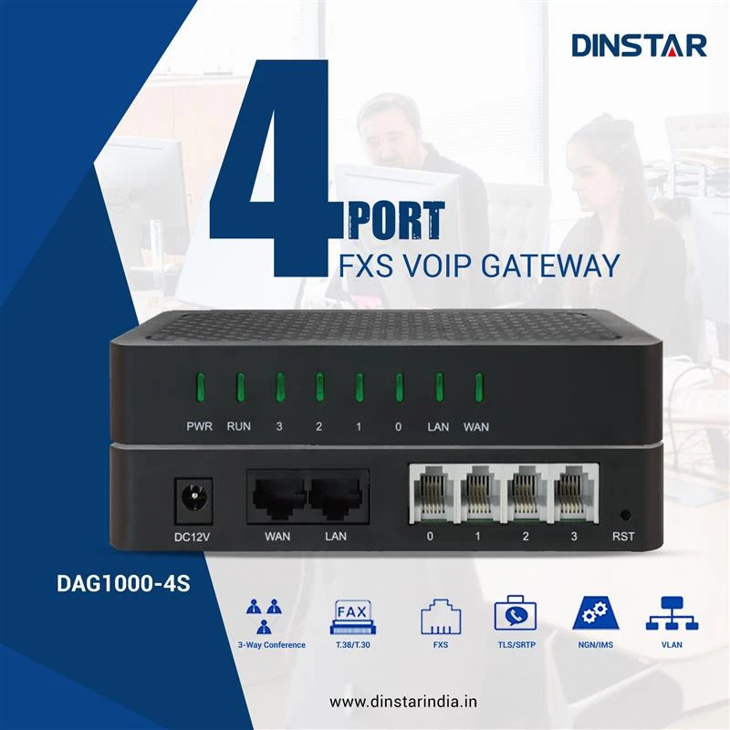 4 Port FXS Gateway: Features, Benefits & Use Cases