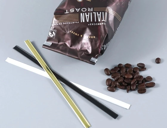 Twist HD Adhesive Tin Tie Closure For Coffee Bags