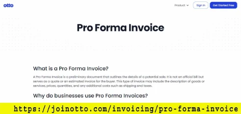 Otto AI Explains What is a Pro Forma Invoice