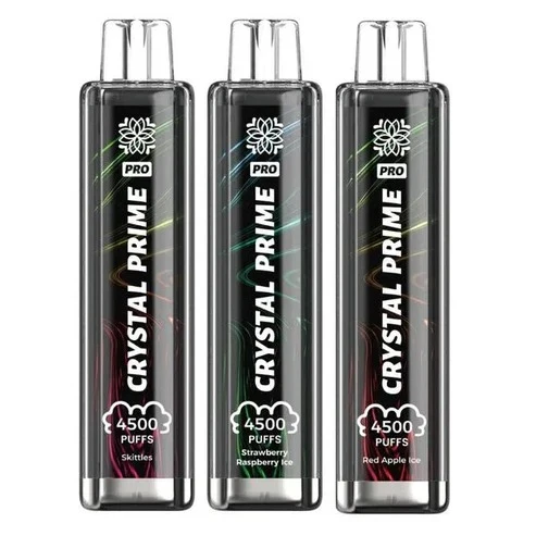 CRYSTAL PRIME PRO 4500 PUFFS BOX OF 10: ULTIMATE PUFF COUNT VAPE